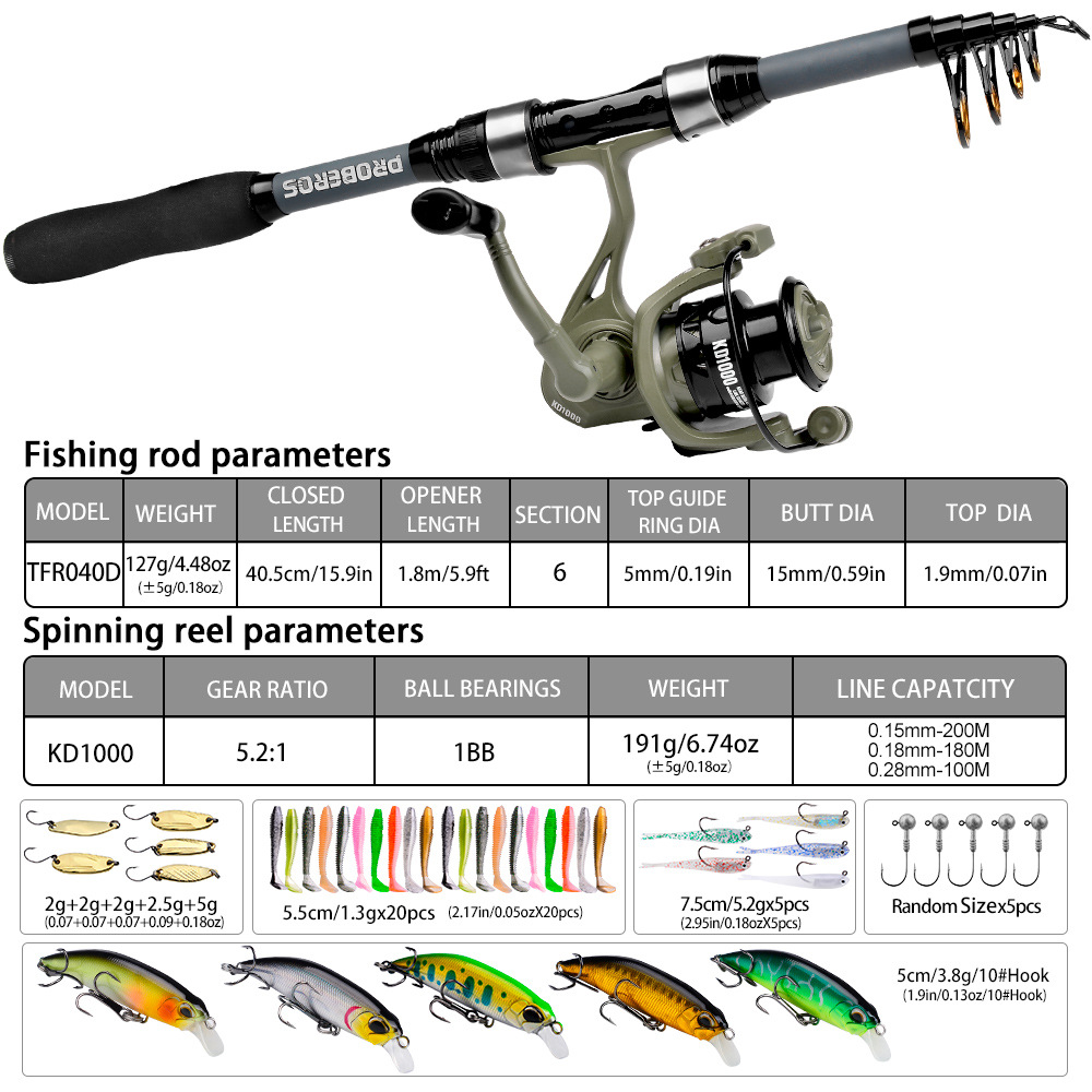 Kit de canne à pêche télescopi - Freshwater Line avis et prix